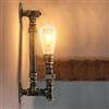 LEDSone Vintage Applique da Parete Industriale Retro Lampada da Parete Creativo Tubo dell'acqua Lampada a Muro Ferro E27 Colore Ruggine