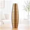 Leewadee Grande Vaso da Terra 50 cm Poliresina per Pampas & Fiori Secchi | Vaso deco per il soggiorno: impermeabile per fiori freschi, ideale per Pampas & rami, effetto ceramica ma più resistente