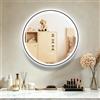wowspeed Specchio da bagno con illuminazione, 60 x 60 cm, specchio da bagno a LED | Specchio da bagno a LED con 3000 K, 4500 K, 6500 K, dimmerabile, anti-appannamento e interruttore touch
