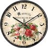 NUOVO - Orologio da parete da giardino da 30,5 cm con fiori colorati, orologio shabby chic floreale, orologi da parete vintage eleganti e silenziosi per soggiorno, camera da letto, decorazione per la