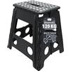 ZOLLNER Sgabello pieghevole - altezza 39 cm - sedia pieghevole - scaletta - per adulti o bambini - cucina, bagno, campeggio, stanza - colore nero