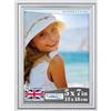 Icona Bay Cornice Portafoto Icon Bay 13x18 cm Argento, Modanatura Splendidamente Dettagliata, Cornice Portafoto Moderna, Montatura a parete o Tavolo superiore, Collezione Inspirations