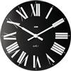 Alessi 12 B Firenze Orologio da Parete in ABS, Movimento al Quarzo, Nero Bianco, Diametro 36 cm
