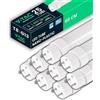 V-TAC 25 Tubi LED 60 CM attacco G13-9W - 850 Lumen - [ 25 PEZZI ] - Chip Samsung - Tubi LED per Soffitto, Parete, Garage, Negozio - Tubo forma T8 - Sostituzione Neon - Luce Naturale 4000K