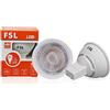 FSL GU10 Lampadina LED - 6W 3000K 500LM 38° CRI>80