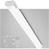 Amdelne Plafoniera LED Stagna 150CM 45W 5000lm Bianco Freddo 5000K, Tubo LED Plug and Play Montaggio Facile, Lampada da Soffitto Piatta Impermeabile IP65 per Officina, Ufficio, Cantina, Garage, Cucina