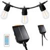 Suprema, Catena Luminosa Esterno Solare 5m, 10 Luci LED, 13 Effetti, Doppia Ricarica USB-C/Solare, Sensore Crepuscolare, IP44, Autonomia 8 Ore