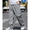 Pantaloni In Tela Elasticizzati Con Coulisse Khaki Loose Cargo A Gamba Dritta