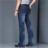 Pantaloni Flared In Jeans Da Uomo Anni '60 '70 Slim Bootcut Casual