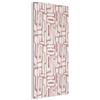 MuchoWow© Pannelli Decorativi Fonoassorbenti 100x200 cm Parete Quadri Isolamento Acustico Fonoassorbente Isolante Fonoisolanti Pannello Decorativo Insonorizzanti Rosa - Bianco - Biologico