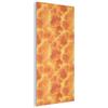 MuchoWow© Pannelli Decorativi Fonoassorbenti 100x200 cm Parete Quadri Isolamento Acustico Fonoassorbente Isolante Fonoisolanti Pannello Decorativo Insonorizzanti Fulmine - Tempesta - Arancione