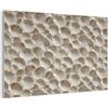 MuchoWow© Pannelli Fonoassorbenti Parete Acustici 120x80 cm Insonorizzanti Pannello Fonoassorbente Design Isolante Acustico Fonoisolanti Insonorizzazione Stanza Conchiglie - Forma a ventaglio - Bianco