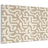 MuchoWow© Quadri Fonoassorbenti 120x80 cm Pannello Fonoassorbente Decorativi Isolamento Acustico Pannelli Acustici Insonorizzazione Stanza Insonorizzanti Moderno - Astratto - Beige