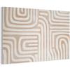 MuchoWow© Pannelli Pannello Fonoassorbente 120x80 cm Decorativi Insonorizzanti Decorativo Parete Fonoassorbenti Design Fonoisolanti Insonorizzazione Stanza Toni della terra - Motivo a labirinto