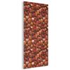 MuchoWow© Pannello Decorativo Parete Pannelli Fonoassorbenti Acustici 100x200 cm Insonorizzanti Decorazioni Casa Isolamento Acustico Fonoassorbente Quadri Fonoisolanti Rosso - Lucido - Pietre