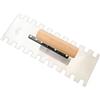 Generic Frattazzo Dentato Preciso, Stile E | Frattazzo con Manico in Legno, Resistente, Attrezzo, per Ristrutturazione, Muratori