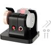 ViaGasaFamido Mini Smerigliatrice da Banco Levigatrice Elettrica a Batteria con 4 Cuscinetti Antiscivolo Motore in Rame da 100 W per la Smerigliatura di Metalli e Legno