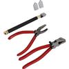 Aritynu Kit di Utensili per Tagliavetro, Set da 7 Pezzi con Pinze Rompi | Pinza in Acciaio Al Cromo Vanadio, Taglia il Vetro da 2 a 20 Mm, Durata 20.000 M, per Piastrelle e Vetro Colorato