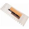 Generic Frattazzo Dentato Preciso, Stile D | Frattazzo con Manico in Legno, Resistente, Attrezzo, per Ristrutturazione, Muratori
