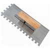 LeeQinersw Frattone Dentato Antiruggine | Preciso, Spatola Dentata con Manico in Legno, Spatola Lisciatrice, per Cantiere Edile, Piastrellisti, Stile B