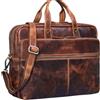 STILORD William Cartella Classica Uomo Pelle XL Borsa Portapc 15,6 Pollici Ventiquattrore Pelle Genuina Vintage Borsa Lavoro Uomo con Tracolla e Manico per Ufficio Colore:kara - cognac