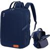Lossga Zaino per Ryanair 40x30x20 Zaino da Viaggio 40x30x15 45x36x20 per Easyjet | Bagaglio a Mano con Cinghie di Compressione Borsa Antifurto Zaini Porta Pc Tasca per Bagnato Resistente All'acqua Leggero