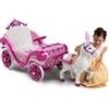 Carrozza Delle Principesse Disney Elettrica Con Cavallo 7,2V Rosa