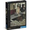 Clementoni - Puzzle 1000 Pezzi Arte, per Adulti e Ragazzi, Museum Collection, Tema Dans un Café di Degas, con Poster Incluso, Compact Box, Idea Regalo Made in Italy, 70x50 cm, 37090