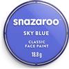 Snazaroo - Pittura Per Viso e Corpo, Trucchi da Viso per Travestimenti, per Bambini e Adulti, 18ML, Colore Celeste