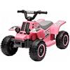 IDEALHOUSE Quad elettrico per bambini da 6 V (ATV), auto elettrica con luci | Veicolo elettrico per bambini, clacson, avvio con un pulsante, avanti/indietro, 1,8 km/h, con poggiapiedi, dai 3 anni in su