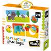 HEADU - Tactile Baby Logic - A Ognuno Il Suo Cucciolo! | Gioco Educativo Tattile Bambini 1 2 3 4 Anni, Puzzle Animali e Cuccioli, Prime Associazioni, Logica e Manualità, Idea Regalo, Made in Italy