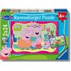Ravensburger - Peppa Pig, Puzzle Bambini 4+ Anni, Con 2 Puzzle Da 24 Pezzi | Include 2 puzzle da 24 pezzi di Peppa Pig, giochi educativi e divertenti, ideali come regalo per ogni occasione dai 4 anni.