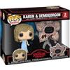 POP Funko Pop! Television: Stranger Things - Karen & Demogorgon - 2 Pack- Figura in Vinile da Collezione - Idea Regalo - Merchandising Ufficiale - Giocattoli per Bambini e Adulti - Fantasy Fans