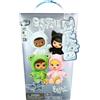 Bratz Serie Bratziez Bling 25 Anniversario - 6 peluche da collezionare | Viso rigido, dettagli con strass, chiusura a stella, con clip per ciondolo, accessorio biberon, personaggio da 20 cm, età 6+