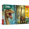 Trefl - The Treflik Family, Inspired By Dino World, Brontosaurus - 100 pezzi - Puzzle colorato con dinosauri, intrattenimento creativo, divertimento per bambini dai 5 anni in su