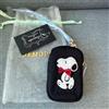 Demodee Snoopy Hankyu Umeda Black Pouch Festival Limited 10x7x2,5 cm poliestere