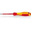 KNIPEX Giraviti per elettricisti per viti con intaglio, 98 20 25 | impugnatura isolante, in materiale bicomponente, collaudato VDE 177 mm