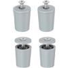 QUARKZMAN 4Pz Tamponi/Fermi Di Arresto, 28 Mm, Per Tapparelle, Grigi | Tappi Terminali In Plastica Per Tapparelle, Con Rondelle E Viti, Per Tende A Rullo, Veneziane E Lamelle Di Tapparelle.