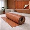 I K H E Malarka Rotolo di rivestimento da parete in schiuma SXP da 1,8 m², 60 x 300 cm, effetto legno, isolamento acustico e termico, carta da parati per parete e soffitto (marrone castano KC-51215-27