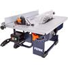 Ferm TSM1036 TSM1036-Sega da Tavolo, 800 W, Lama per Sega ø 200 mm, 24 Denti, Linguetta, Guida parallela, Pulsante e Collegamento a Vuoto Inclusi