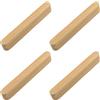 MOROBOR Maniglie autoadesive per mobili, 4 pomelli in legno senza trapano, montaggio istantaneo, maniglie adesive per porte scorrevoli, con viti, per armadi, cassetti, finestre, porte in vetro (150 mm
