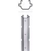 Generico MARRA EDILE SET 5 PEZZI PALO CON ASOLE INTERNE PALI VIGNETO RECINZIONE ACCIAIO ZINCATO H 270 CM