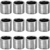 PATIKIL 12pz Spacer in Acciaio M8 Spaziatori Metallici Acciaio per Bulloni | 8mm Id x 11mm Od x 10mm L, da 5/16in o M8, Vite Distanziale in Acciaio Carbonio, Distanziatore Rotondo