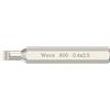 Wera 800/0 Inserti Micro per viti a taglio, 0.40 x 2.5 x 30 mm