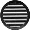 Vent Systems Griglia di ventilazione rotonda con schermo a rete, 200 mm (dimensioni di apertura), colore: nero, per bagno, casa, cucina