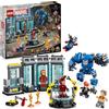 LEGO | Marvel Laboratorio di Iron Man: Sala delle Armature - Giocattolo per Fan dei Supereroi con Mech e 5 Minifigure come Aldrich Killian e Robot Dum-E - Regalo Avengers per Bambini da 8 Anni 76315