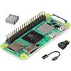 Vemico Raspberry Pi Zero 2 WH Kit, Raspberry Pi Zero 2 W con connettori GPIO pre-saldati, dissipatore di calore, adattatore mini HDMI a HDMI, cavo micro USB OTG
