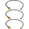 Fohevers 3 pezzi U.FL IPX IPEX a SMA femmina Bulkhead coassiale 1,13 mm cavo di prolunga antenna 15 cm (6 pollici) per router WiFi wireless