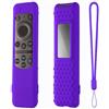 Generico Custodia per Samsung TV BN59-01432, custodia protettiva per telecomando, custodia di copertura in silicone antigoccia, guscio per telecomando con cordino (Viola)