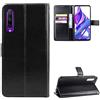 QiongniAN Cover per Huawei Y9s ,Cover per Huawei P Smart Pro 2019 ,Custodia per Huawei Y9s 2019 STK-L21 STK-L22 STK-LX3 / Honor 9X Pro HLK-AL10 HLK-L41 HLK-L42 Custodia Portafoglio in pelle Flip Case Black